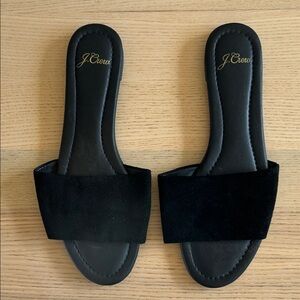 J CREW Suede Slip On Sandals